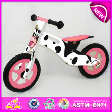 2014 jouet de bicyclette en bois de conception mignonne pour enfants, jouet en bois de vélo bon marché pour enfants, bicyclette d&#39;équilibre en bois de vente chaude pour usine de bébé W16c077